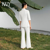 IWY/宽松休闲米白色西装套装七分袖宽松通勤商务高级女神职场西服C13510+P33510米白色 商品缩略图3