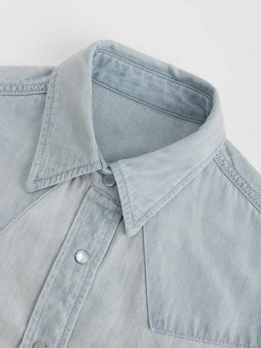 COCO ZONE “海伦衬衫”休闲翻领单排扣衬衫百搭长袖上衣CC1B1241 商品图4