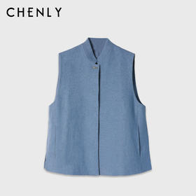 不退不换！尘衣｜法国进口精梳亚麻背心套装