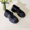 Safiya/索菲娅2024新中式国风厚底粗跟玛丽珍小皮鞋 SF43111406 商品缩略图5