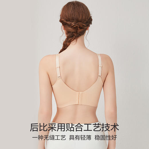 闲暇时光聚拢文胸 抹胸防走光 3D立体悬浮杯光面无痕  轻盈无钢圈一穿就聚 商品图6