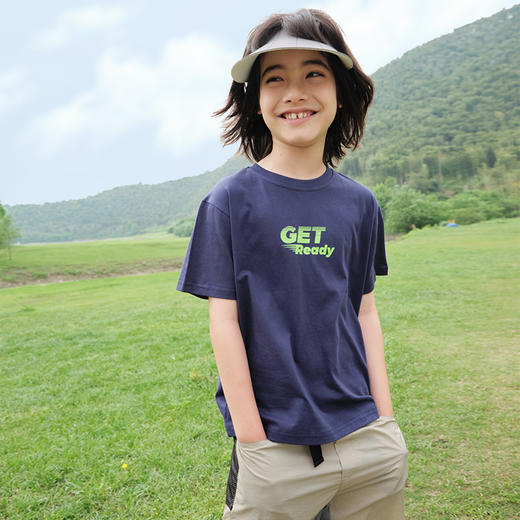 【比纯棉更透气 柔软玉米棉】儿童美式简约印花T恤 PXT2431 商品图3