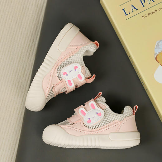 【夏日清凉，单网透气~】软面软底婴儿鞋 网面透气儿童学步鞋 男宝宝机能鞋 女童单魔术贴凉鞋-QQ 商品图2