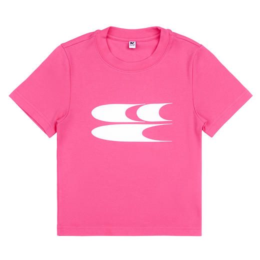 CryingCenter y2k千禧辣妹粉色美式复古圆领修身T恤 爵士街舞短t 商品图2