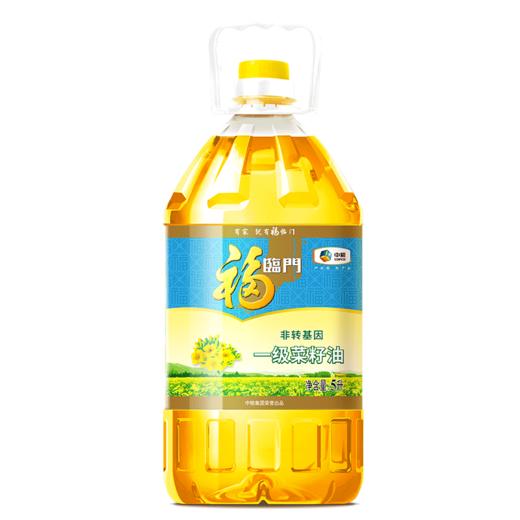 福临门非转基因一级菜籽油（压榨）5L 商品图1