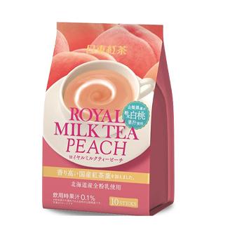 日东红茶福冈草莓奶茶/山梨县白桃奶茶速溶140g 白桃奶茶 商品图0