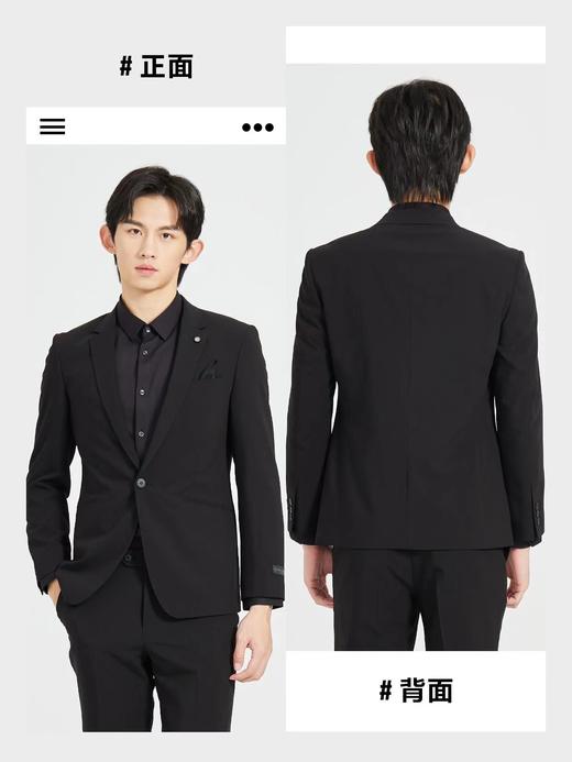 4F【利郎】Lessismore 都市通勤-西服（九分裤）-黑 商品图1