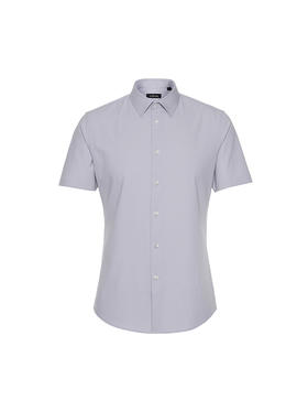 callisto灰色聚酯纤维短袖衬衫 STSTS068C