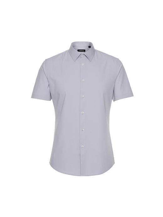 callisto灰色聚酯纤维短袖衬衫 STSTS068C 商品图0