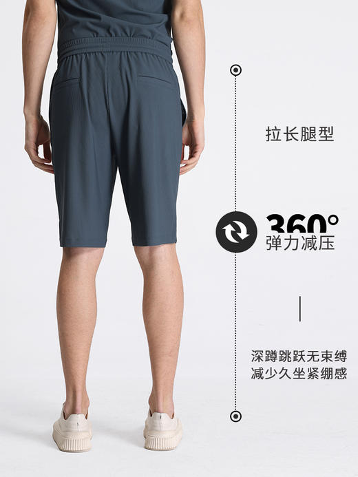 callisto绿色针织面料休闲短裤 STSPW061C 商品图4