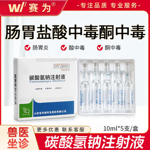 兽药碳酸氢钠注射液 兽用小苏打 猪药犬牛羊药酮血症胃肠炎酸中毒 商品图0