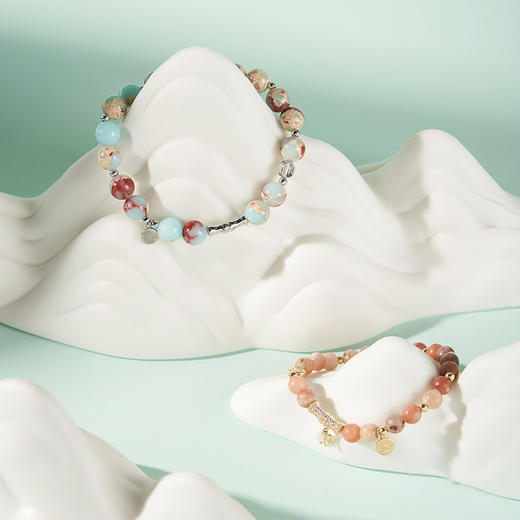 大英博物馆 东方梦境系列 有你竹够蓝色 粉色 手链 送朋友 节庆 礼物 商品图0