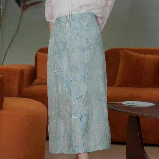 两三事暗香疏影春夏新中式文艺日常中国风提花女装半身裙 商品图3