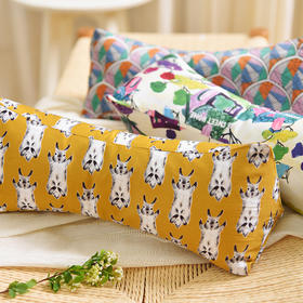 兔子与水波纹系列三角颈椎枕荞麦壳枕头学生儿童睡眠护颈枕