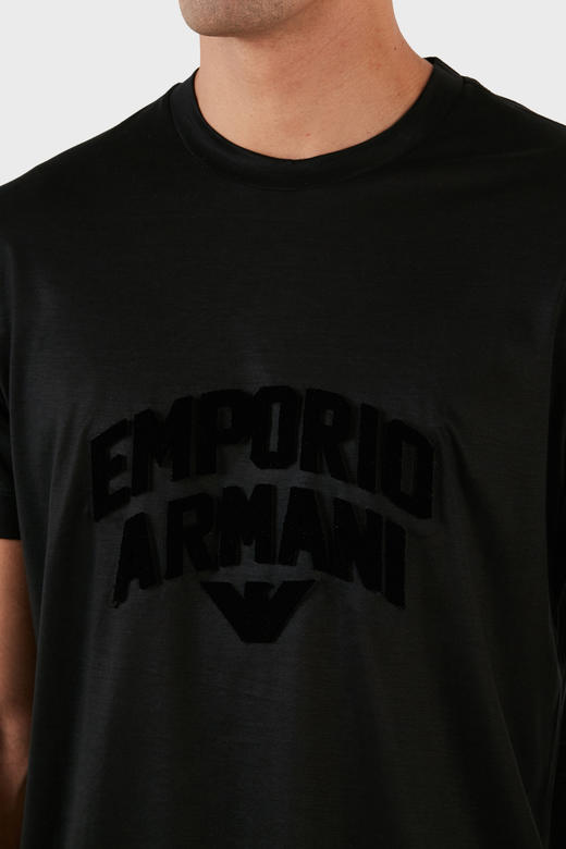 【特惠秒】EMPORIO ARMANI 安普里奥·阿玛尼 男士立体绒面logo百搭休闲短袖T恤 11180 商品图11