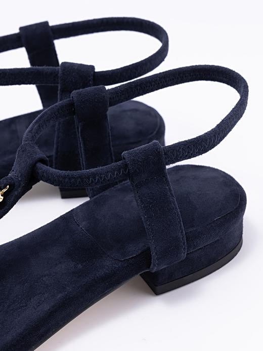 COCO ZONE 夏季复古夹趾凉鞋百搭一字带休闲凉拖CC2B0936 商品图3