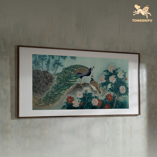 铜师傅 手工錾刻 铜雕画《雍容华贵》客厅玄关画沙发背景墙装饰画 商品图4