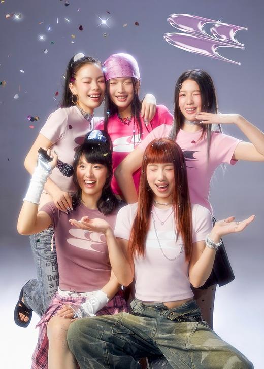 CryingCenter y2k千禧辣妹粉色美式复古圆领修身T恤 爵士街舞短t 商品图3