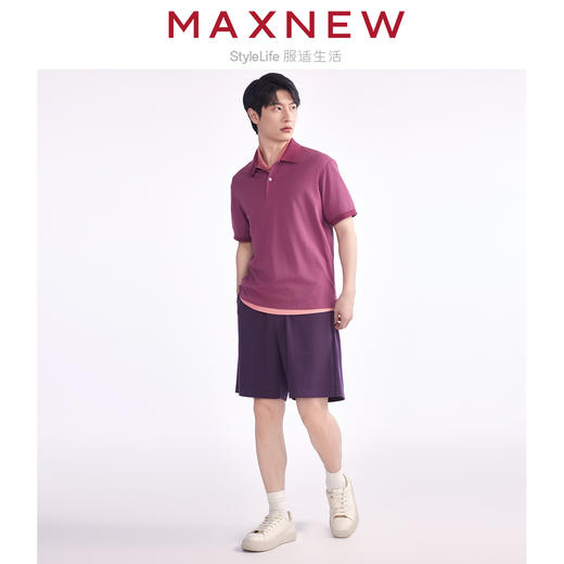 【POLO】 男装舒爽吸汗速干横机罗纹领通勤多彩POLO 1N2111111 商品图3