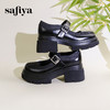 Safiya/索菲娅2024新中式国风厚底粗跟玛丽珍小皮鞋 SF43111406 商品缩略图7
