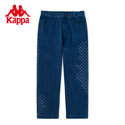 卡帕 Kappa运动时装系列牛仔裤秋男运动长裤休闲卫裤K0B52AN60G 商品图1