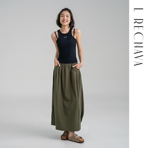 【螺纹肌理】带胸垫一体杯背心假两件运动无袖上衣 商品图6