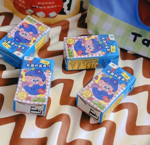 (满10条送2条)趣食家有趣的蓝莓汁125ml*4瓶 商品图0