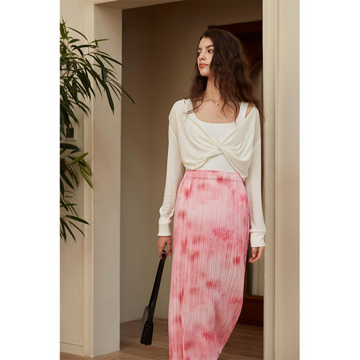 （合作款）HeyDress粉色晕染半身裙 商品图3