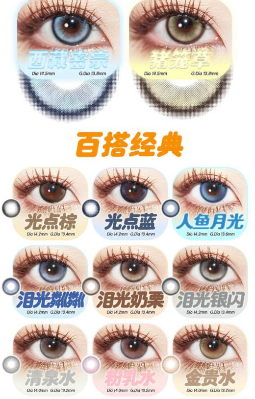 【618秒杀】Onechu，61.8元/任选两副（活动时间未定随时会结束，韩国工厂，年抛，含硅水凝胶，无售后无赠品不送盒子） 商品图2