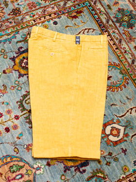 Rota 黄色水洗亚麻短裤