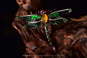 【御风而行】欧珀蜻蜓胸针-XZ12403018