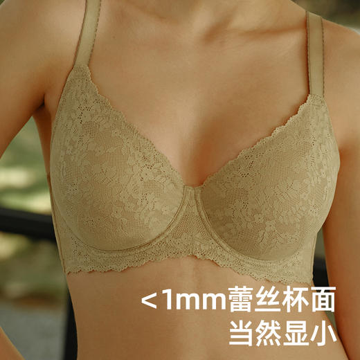 Daily Lace3.0遐大码文胸防凸点防下垂全罩杯内衣女薄款大胸显小 商品图2