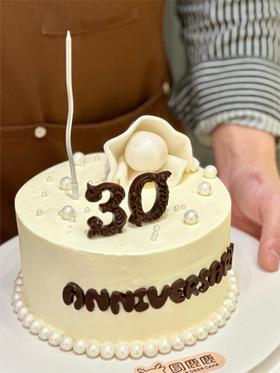 珍珠婚纪念 翻糖定制