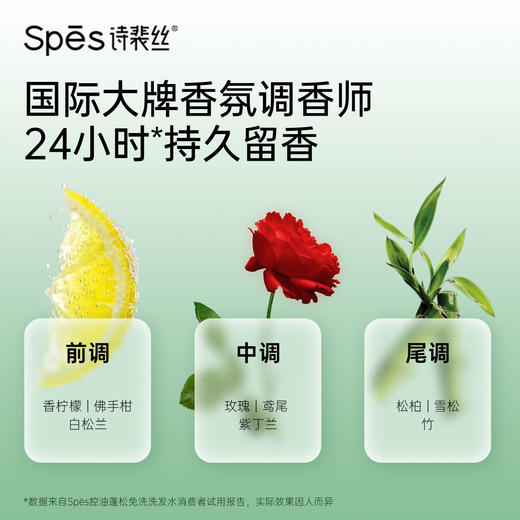 【积分兑换】Spes诗裴丝 控油蓬松 免洗洗发水 去油止痒 持久留香 洗发露  50ml 便携 YYMX001 商品图3