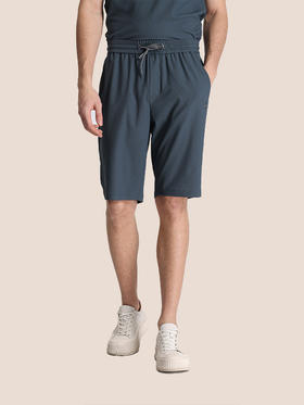 callisto绿色针织面料休闲短裤 STSPW061C