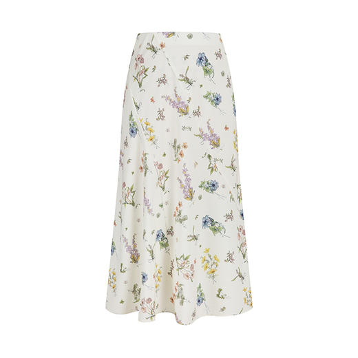 HeyDress植物印花半身裙女夏季高腰宽松A字半裙温柔感气质裙子 商品图4