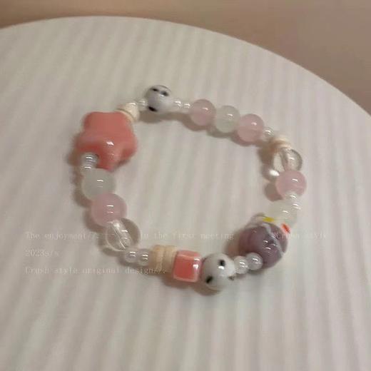 【多巴胺小清新❗️弹力绳手链手饰】多款式可选，百搭时尚潮流，学生女生手链手饰，生日送礼必备Y手工饰品新年礼盒年货礼盒情人节 商品图9