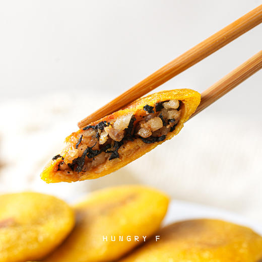 饥饿F姐·梅干菜肉玉米饼 金黄酥脆，肉馅扎实，肉香十足 商品图2