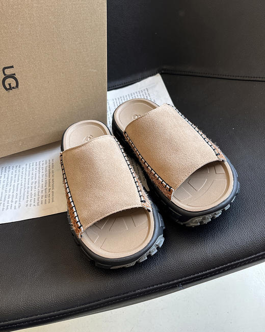 现货 THS 5.18-无 UG家 女士 巨轻便反绒皮厚底轮胎鞋 3色 BZ1178 商品图6