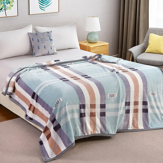 【紫韵家纺】织梦暖绒盖毯180*200 商品图1