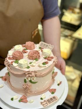 玫瑰奶霜花 加高定制款 