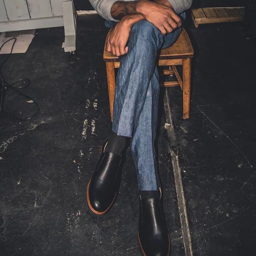 断码特价39码&40码——葡萄牙原产手工制作高品质超舒适男士乐福鞋Loafer黑色M2190（超轻款一脚蹬） 商品图9