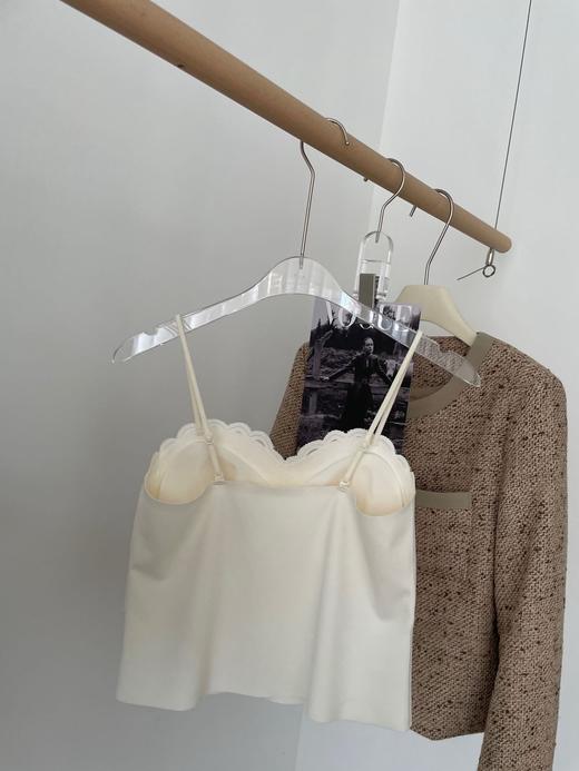 老米优品🎈2件包邮《高颜值🌸微醺蕾丝免文胸小吊带》自带胸垫，浪漫蕾丝小花纹，满满少女心！DD240516A 商品图7