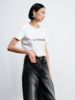 LIYIHAN设计师品牌 2024春夏新款原创简约LOGO印花T恤上衣 商品缩略图2