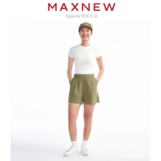 【短裤】 女装MAX柔棉亲肤舒适宽松短裤 1N2224202 商品图3