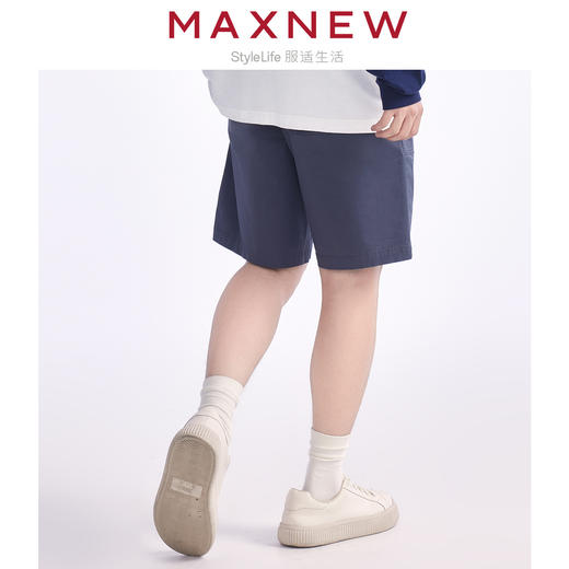 【短裤】 男装MAX柔棉亲肤舒适斜纹肌理直角贴袋多彩五分裤 1N2114207 商品图2