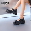 Safiya/索菲娅2024新中式国风厚底粗跟玛丽珍小皮鞋 SF43111406 商品缩略图1