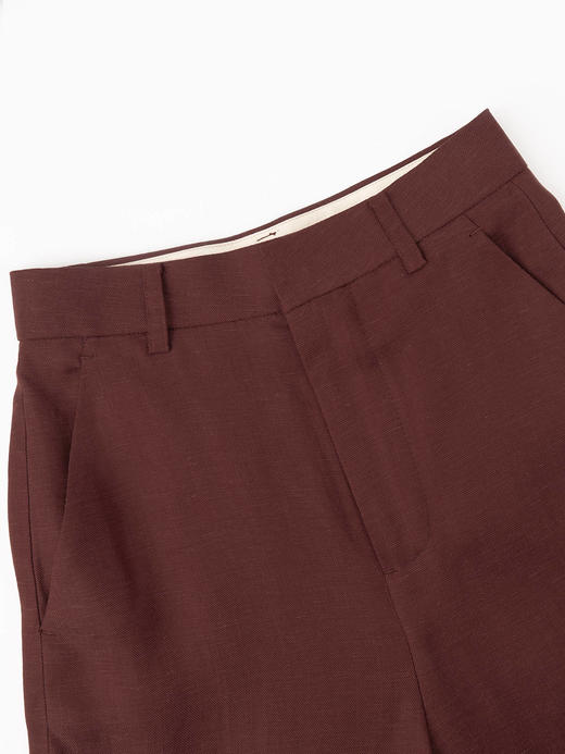 COCO ZONE"红酒裤”夏季宽松显瘦休闲裤百搭直筒阔腿裤CC1B1268 商品图5