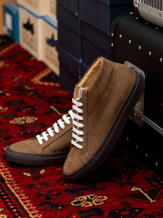 Fedeli 棕色麂皮休旅鞋 商品图0