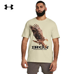 【双12抄底福利一口价】安德玛男士UA  ProjectRock强森印花短袖1383224-273【库存有限，无货将做退款】